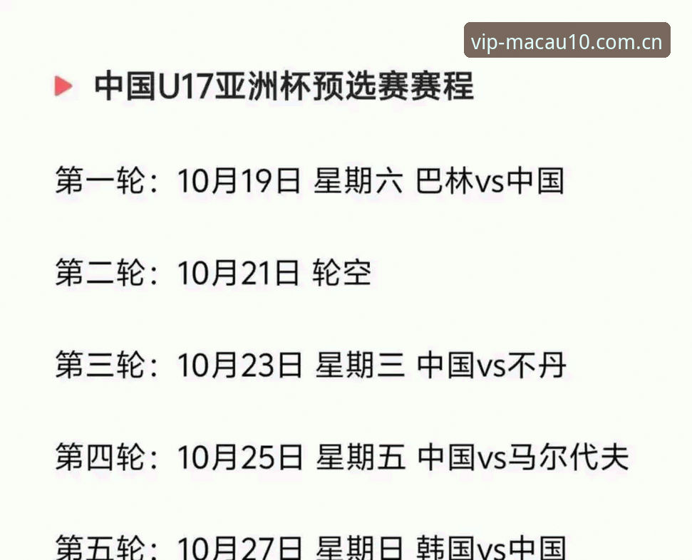 澳门十大登录 U17世界杯抽签结果揭晓,中国男女足备战动态——澳门娱乐平台带你直击幕后